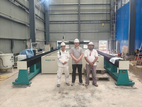 Latest company case about 3*9m waterjet cutter for INDONESIA customer