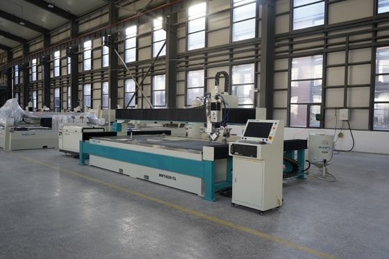 5 axis 4000 * 2000 mm Water Cutter Laminated Glass Mosaic Water jet Cutting Machine with water blasting head