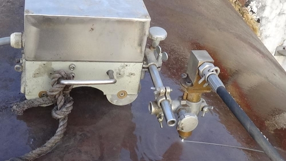 Gas Pipe And Oil Tank 60000 Psi Portable Water Jet Cutter Machine Outside Use