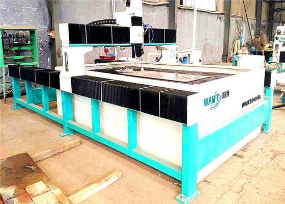 5 axis 4000 * 2000 mm Water Cutter Laminated Glass Mosaic Water jet Cutting Machine with water blasting head