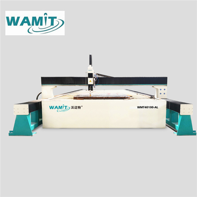 4000*10000mm Large Table 415V Cnc Waterjet Cutting Machine / Water Jet Metal Cutter