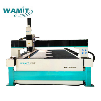 3 AXIS 2000 * 4000 mm water jet cutting machine with 60000 psi high pressure intensifier pump water jet cutter