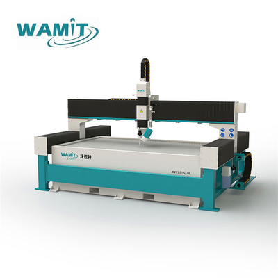 SIEMENS Motor 2.5*1.5m Water Jet Cutter With 420mpa Intensifier Pump Water